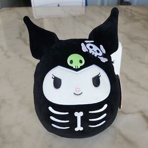 Black and White Skeleton Plush Toy